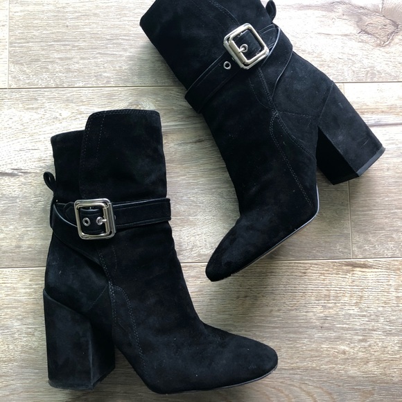 Vince Camuto Shoes - Vince Camuto Sz 6.5 Black Buckle Ankle Boots